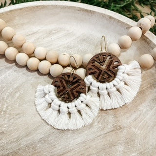 Wood & Macramé Dangles
