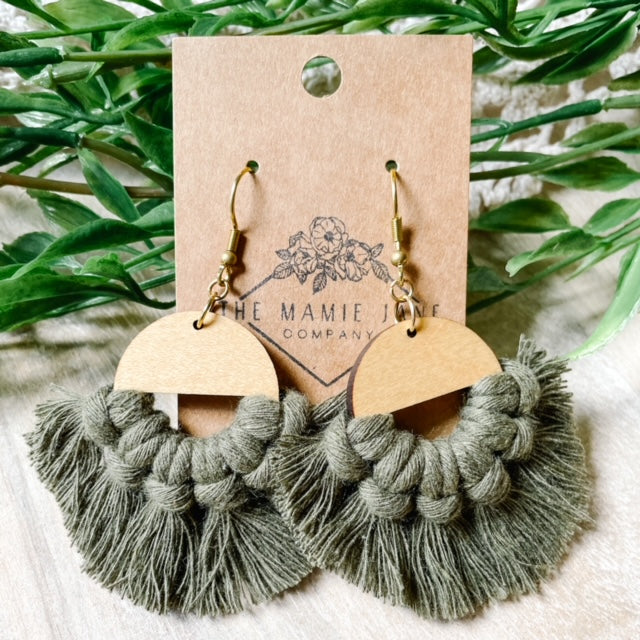 Circle Macramé Dangles