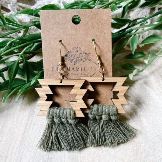 Southwestern Macramé Dangles